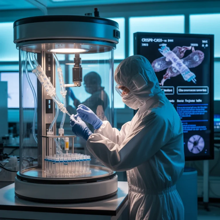 Cell and gene therapy cleanroom with isolators and gene editing interfaces